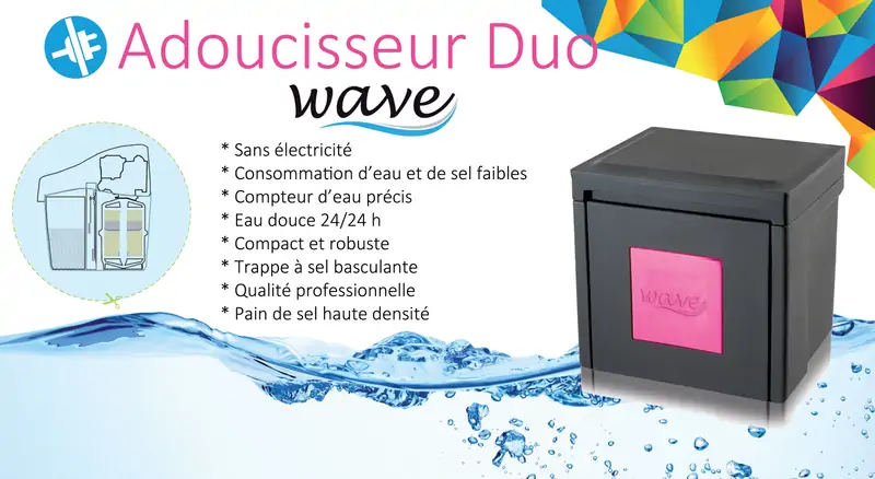 Adoucisseur d'eau Duo Wave à Montussan
